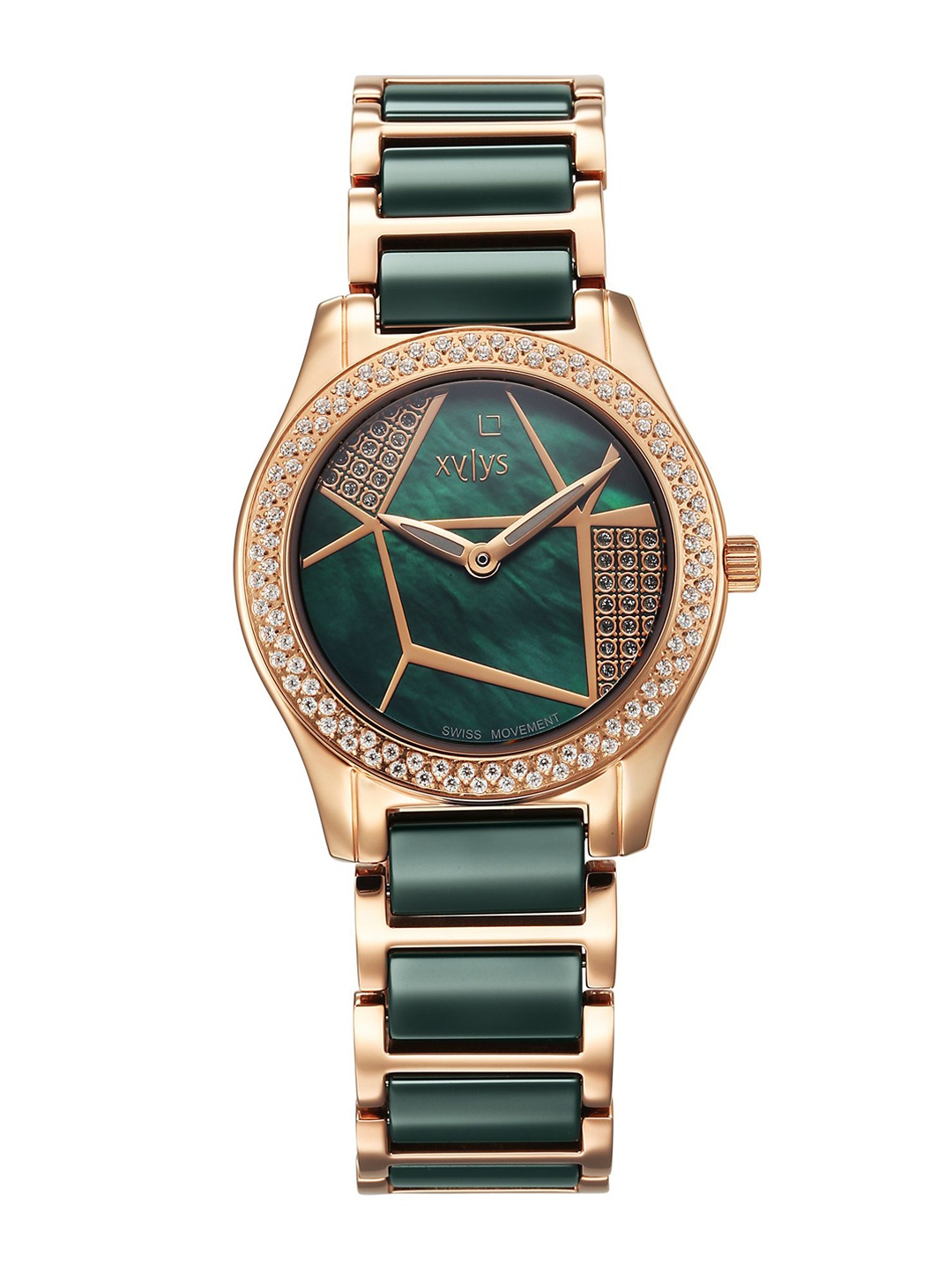 Xylys Women Mother of Pearl Dial & Stainless Steel Bracelet Style Straps Analogue Watch 9766WD04E, Green
Xylys Women Mother of Pearl Dial & Stainless Steel Bracelet Style Straps Analogue Watch 9766WD04E, Green