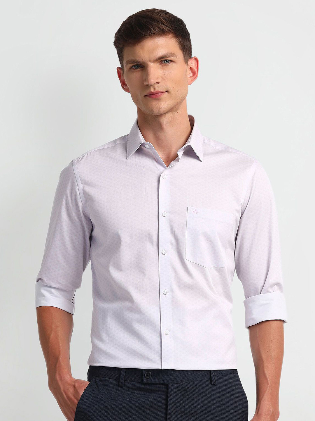 Arrow Men Modern Spread Collar Geometric Printed Cotton Slim Fit Formal Shirt, Purple
Arrow Men Modern Spread Collar Geometric Printed Cotton Slim Fit Formal Shirt, Purple