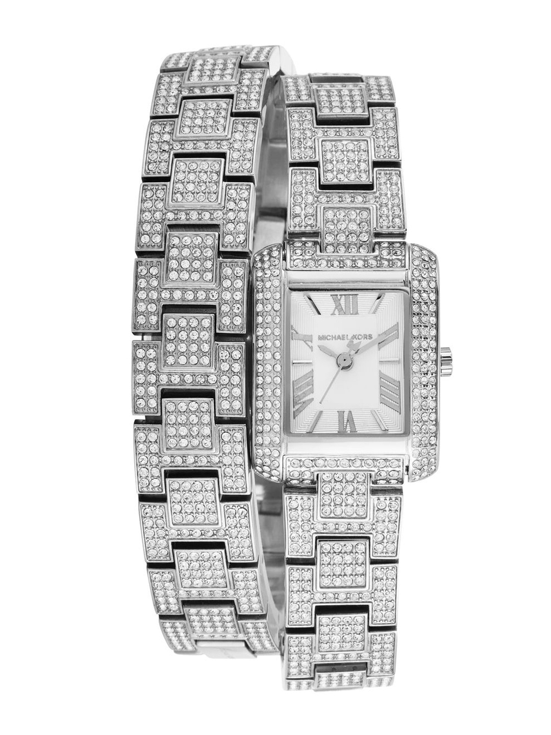 Michael Kors Women Embellished Dial & Stainless Steel Straps Analogue Watch, Silver
Michael Kors Women Embellished Dial & Stainless Steel Straps Analogue Watch, Silver