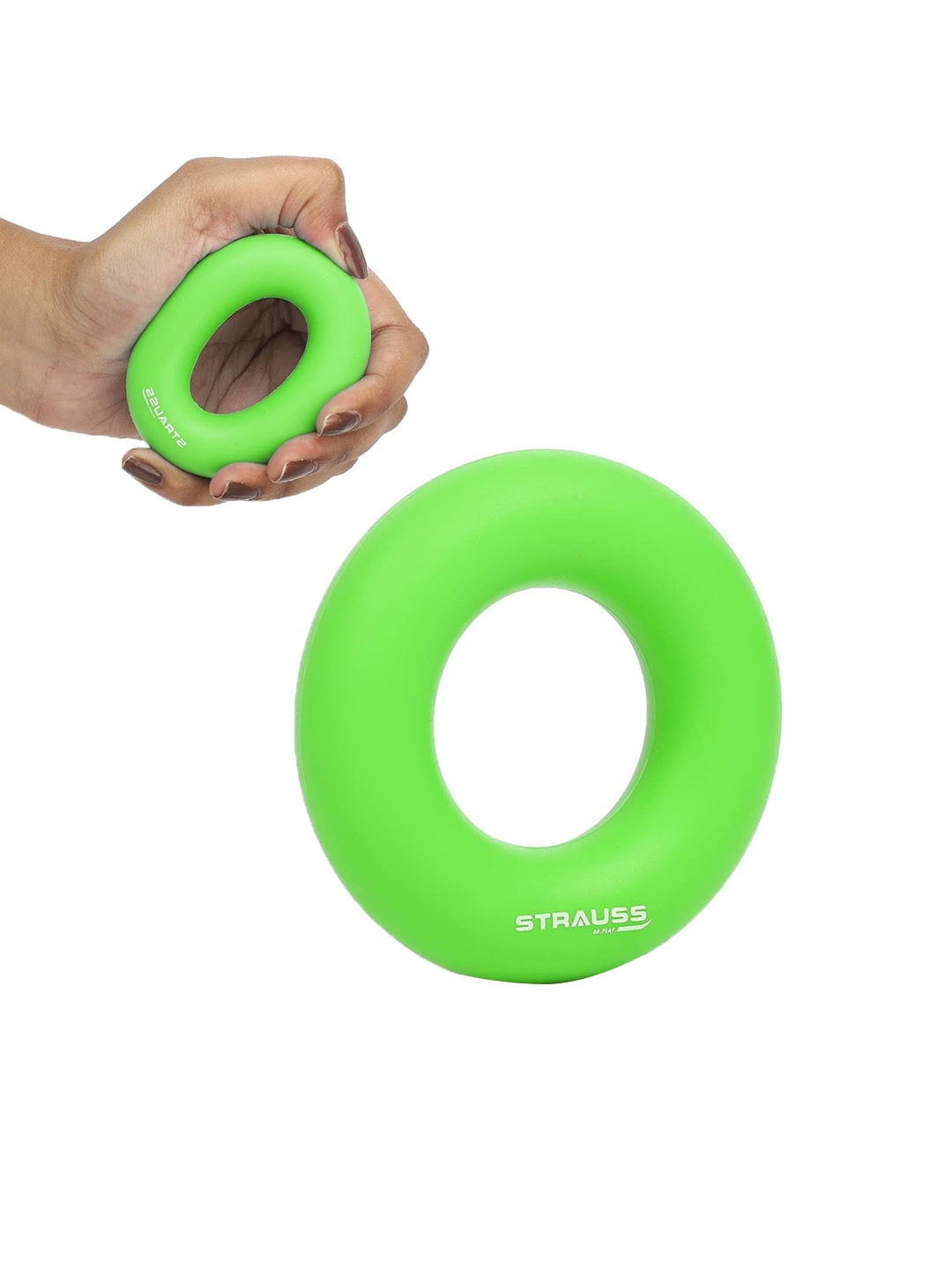 STRAUSS Silicon Palm Hand Grip Exerciser For Carpal Tunnel Relief & Grip Strength, Green
STRAUSS Silicon Palm Hand Grip Exerciser For Carpal Tunnel Relief & Grip Strength, Green