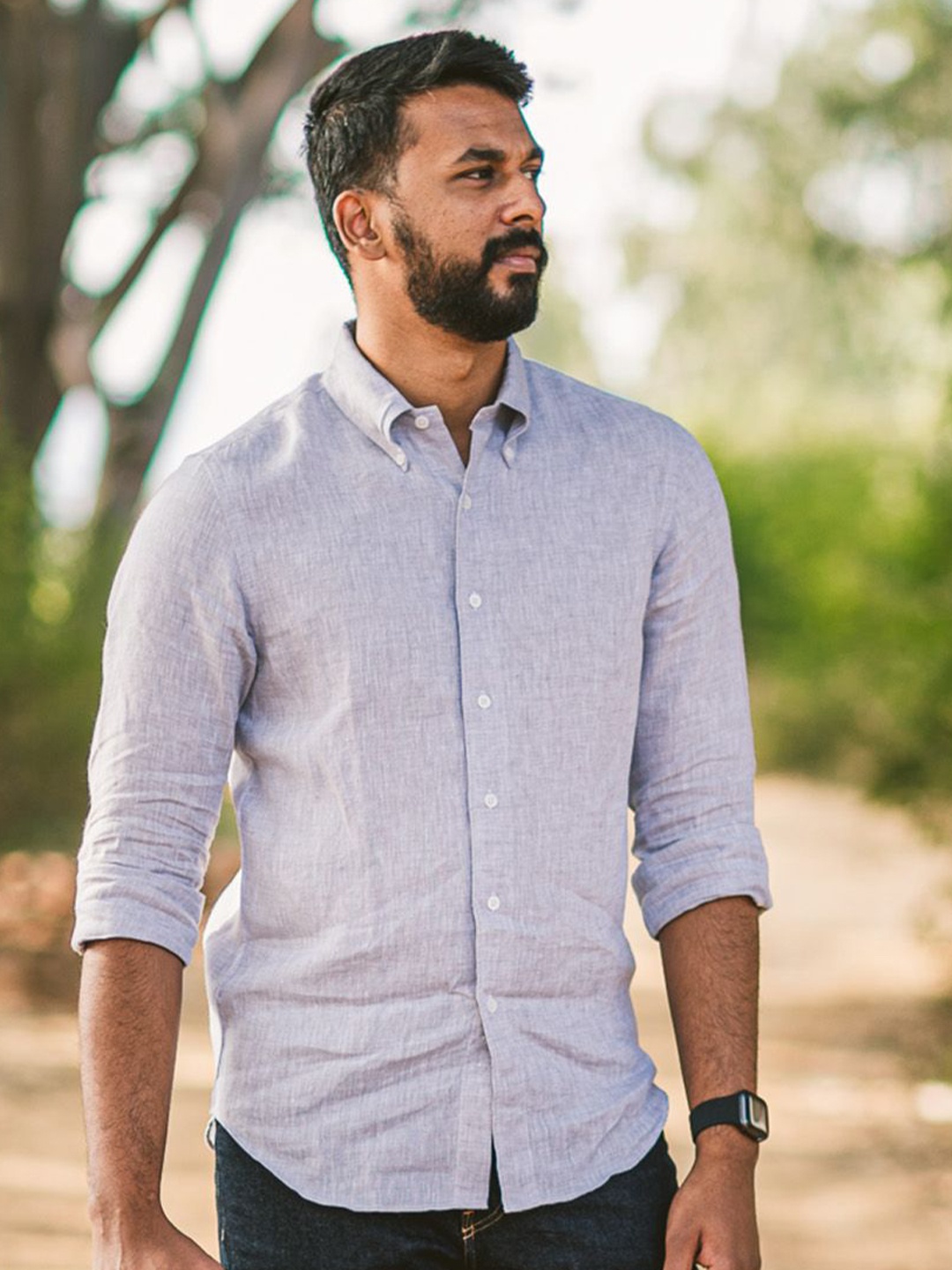 Monks of Method Men Classic Button-Down Collar Solid Linen Slim Fit Casual Shirt, Grey
Monks of Method Men Classic Button-Down Collar Solid Linen Slim Fit Casual Shirt, Grey