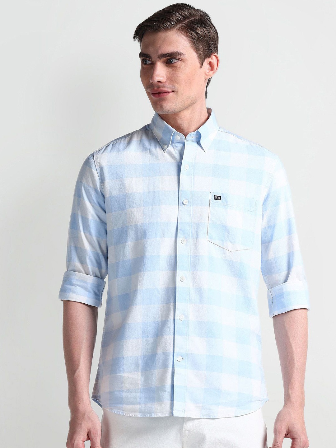 Arrow Sport Men Smart Button-Down Collar Tartan Checked Cotton Slim Fit Casual Shirt, Blue
Arrow Sport Men Smart Button-Down Collar Tartan Checked Cotton Slim Fit Casual Shirt, Blue