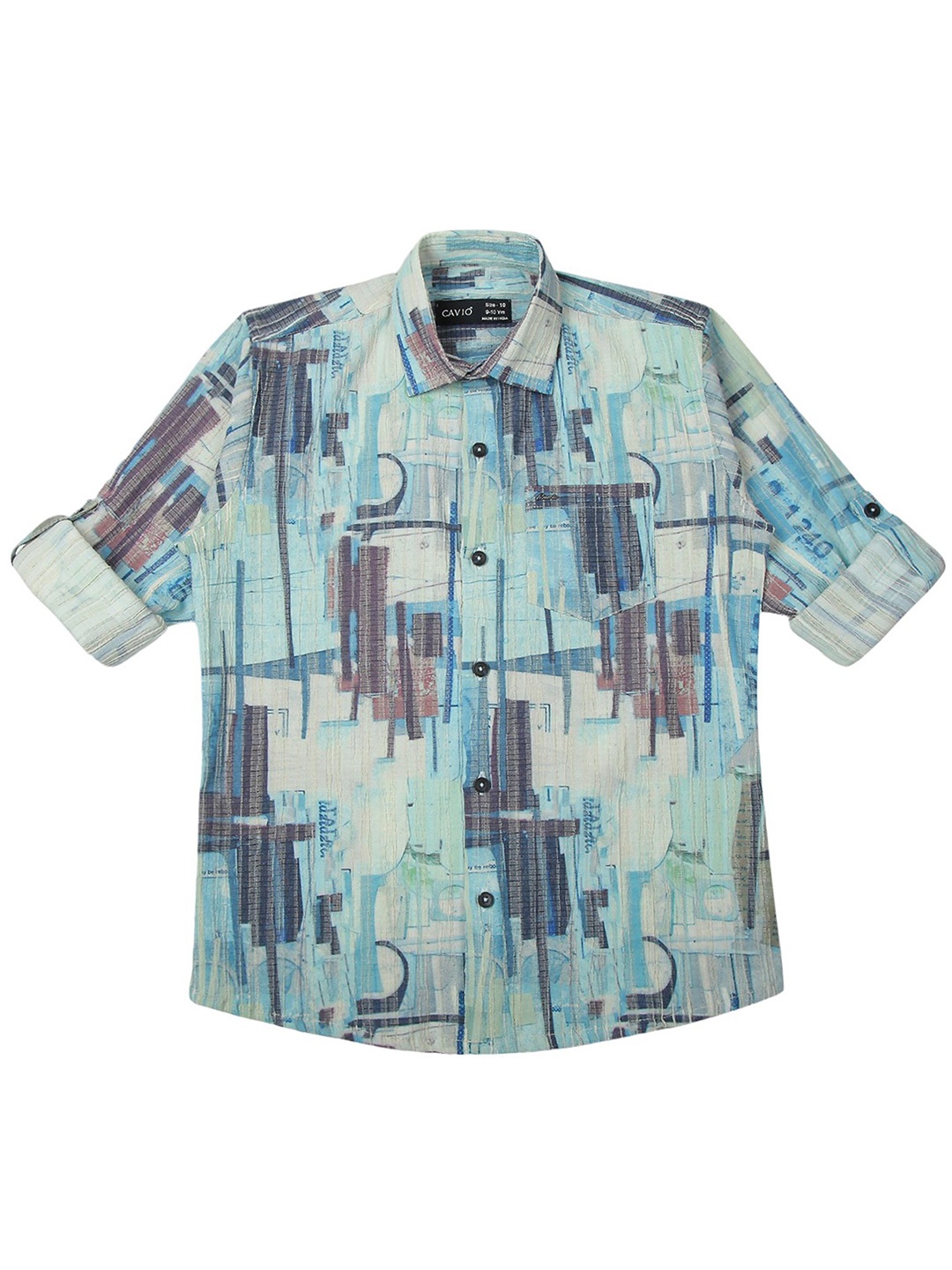 CAVIO Boys Comfort Spread Collar Abstract Printed Cotton Casual Shirt, Sea green
CAVIO Boys Comfort Spread Collar Abstract Printed Cotton Casual Shirt, Sea green
