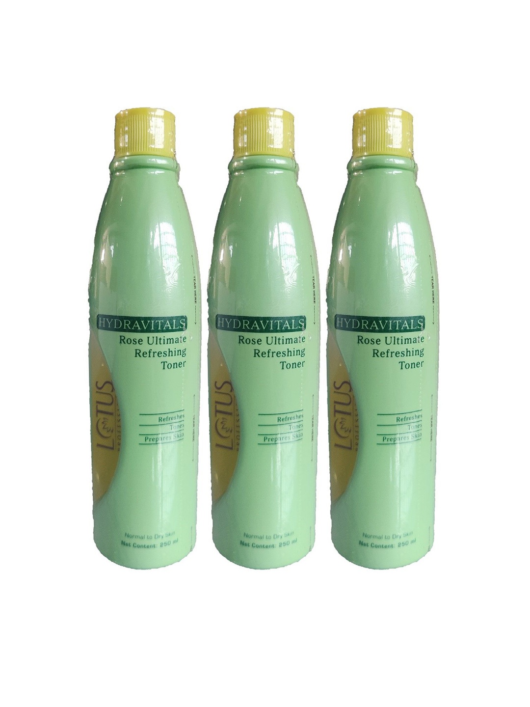Lotus Professional Set Of 3 Hydravitals Rose Ultimate Refreshing Toner- 250ml Each, Green
Lotus Professional Set Of 3 Hydravitals Rose Ultimate Refreshing Toner- 250ml Each, Green