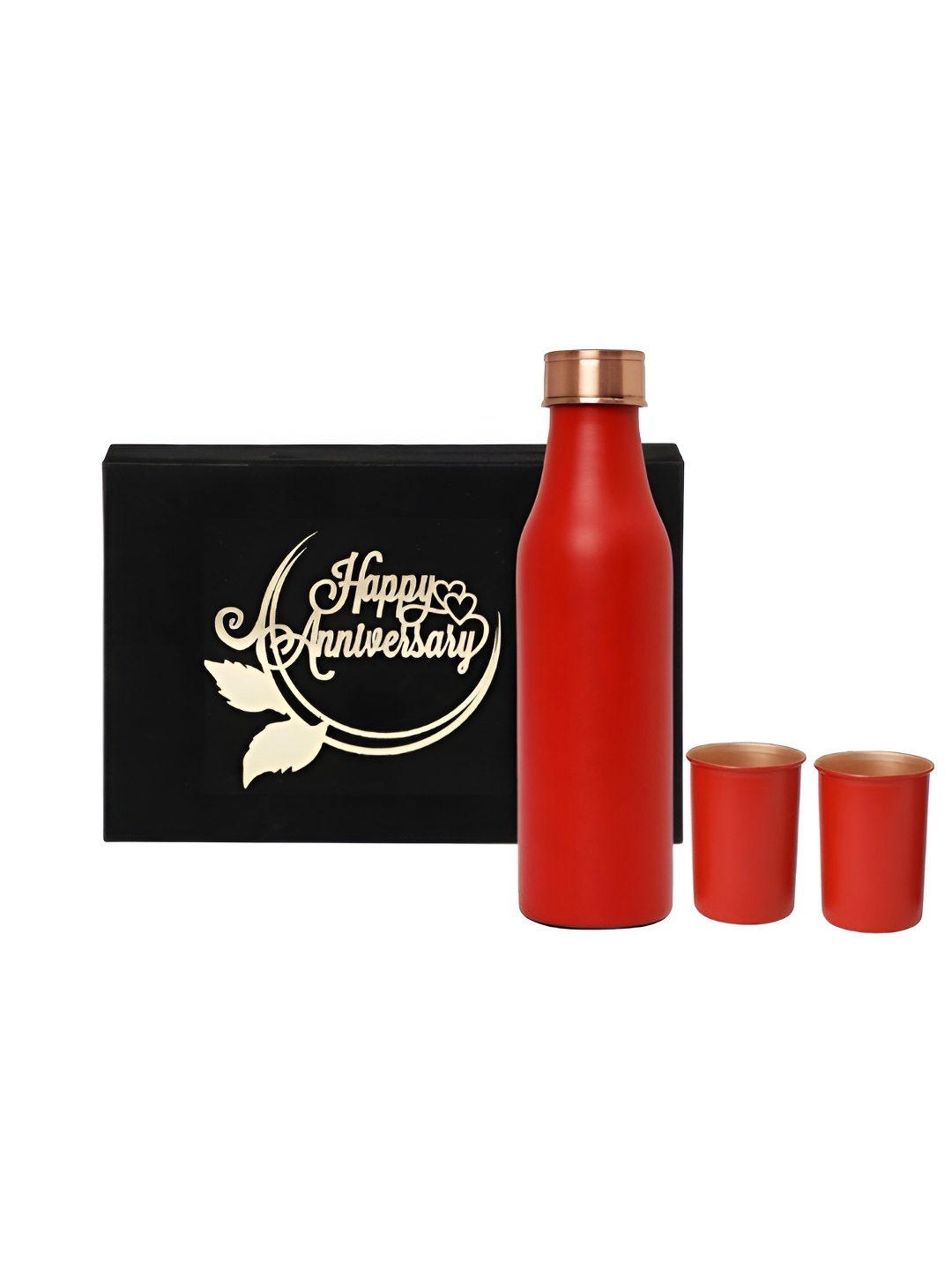 INTERNATIONAL GIFT Red 3 Pieces Copper Water Bottle 1 L With Glass & Best Wishes Tag
INTERNATIONAL GIFT Red 3 Pieces Copper Water Bottle 1 L With Glass & Best Wishes Tag