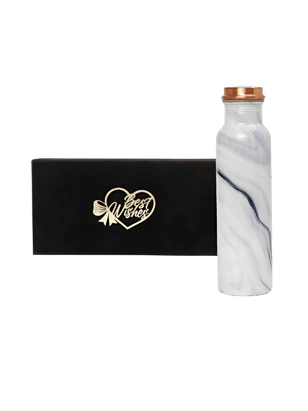 INTERNATIONAL GIFT White & Blue Abstract Printed Copper Water Bottle 1 L & Best Wishes Tag
INTERNATIONAL GIFT White & Blue Abstract Printed Copper Water Bottle 1 L & Best Wishes Tag