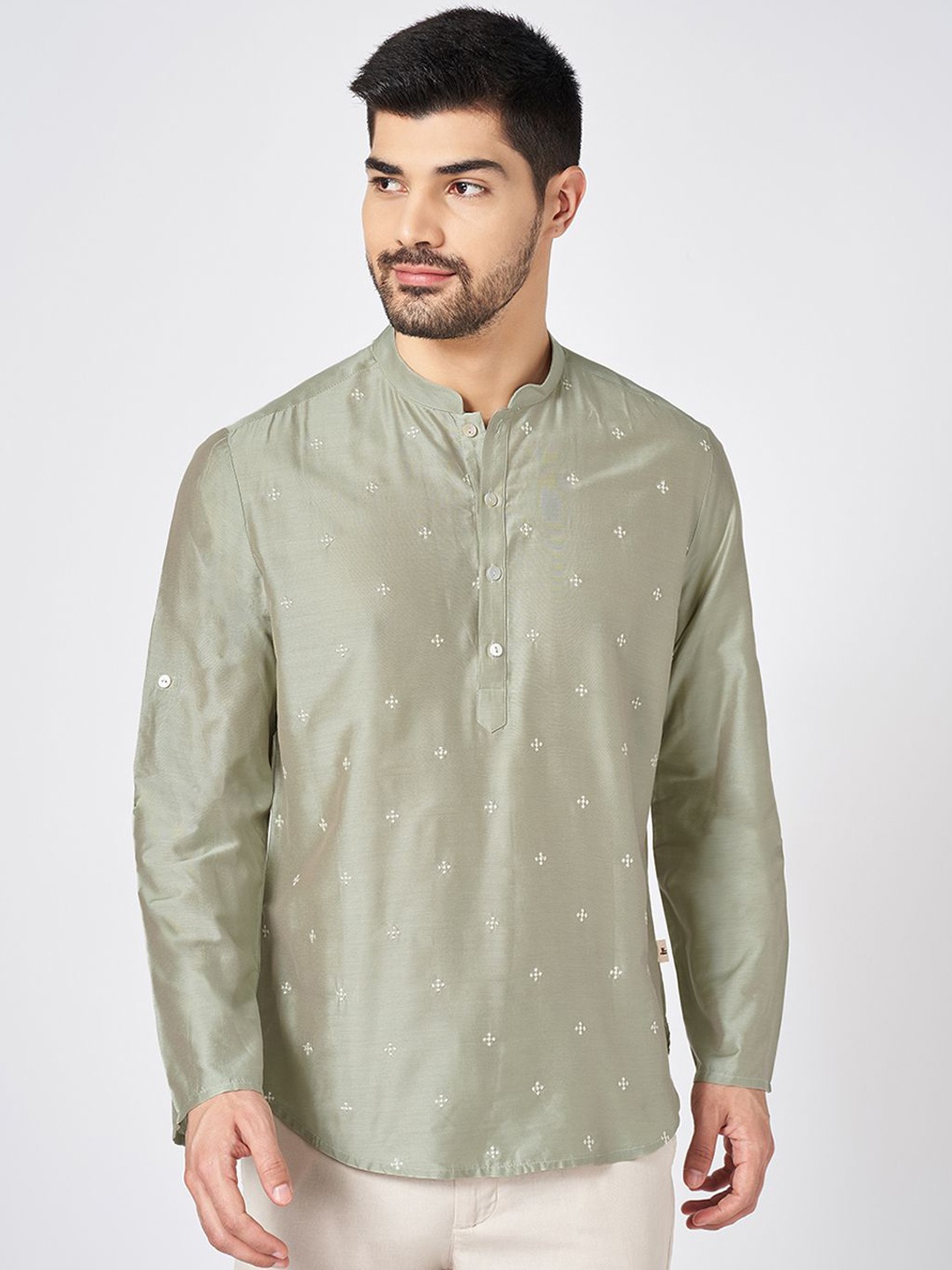 indus route by Pantaloons Ethnic Motifs Printed Thread Work Cotton Straight Kurta, Olive
indus route by Pantaloons Ethnic Motifs Printed Thread Work Cotton Straight Kurta, Olive
