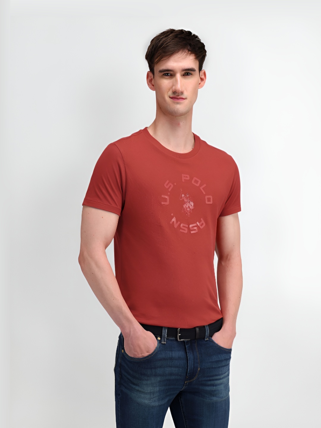 U.S. Polo Assn. Men Typography Printed Round Neck Cotton Slim Fit T-Shirt, Brown
U.S. Polo Assn. Men Typography Printed Round Neck Cotton Slim Fit T-Shirt, Brown