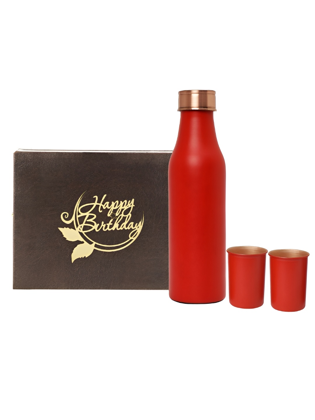 INTERNATIONAL GIFT Red 3 Pieces Copper Water Bottle 1 L With Glass & Best Wishes Tag
INTERNATIONAL GIFT Red 3 Pieces Copper Water Bottle 1 L With Glass & Best Wishes Tag