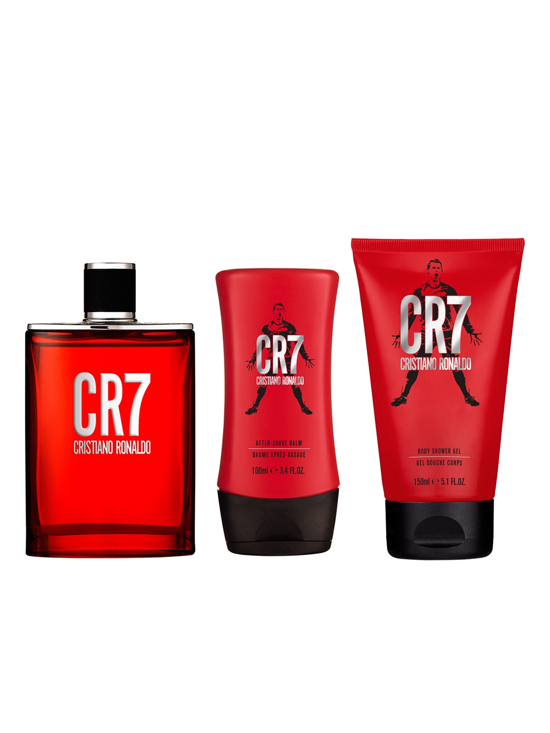 Cristiano Ronaldo CR7 Gift Set - Eau de Toilette + Shower Gel + After Shave Balm, Red
Cristiano Ronaldo CR7 Gift Set - Eau de Toilette + Shower Gel + After Shave Balm, Red