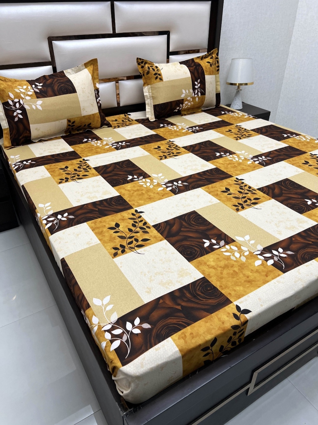 Pure Decor Cotton Queen Size Double Bed Bedsheet With 2 Pillow Covers 2.28m X 2.54m, Brown
Pure Decor Cotton Queen Size Double Bed Bedsheet With 2 Pillow Covers 2.28m X 2.54m, Brown