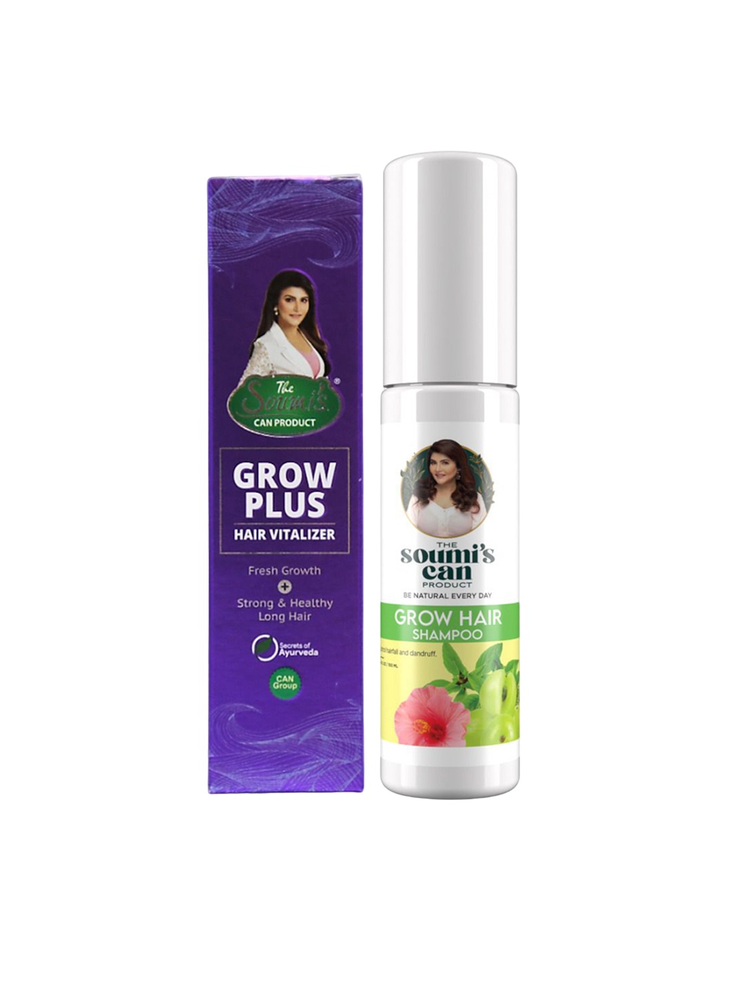 THE SOUMI'S CAN PRODUCT Set of Grow Plus Hair Vitalizer & Grow Hair Shampoo -100ml Each, Blue
THE SOUMI'S CAN PRODUCT Set of Grow Plus Hair Vitalizer & Grow Hair Shampoo -100ml Each, Blue