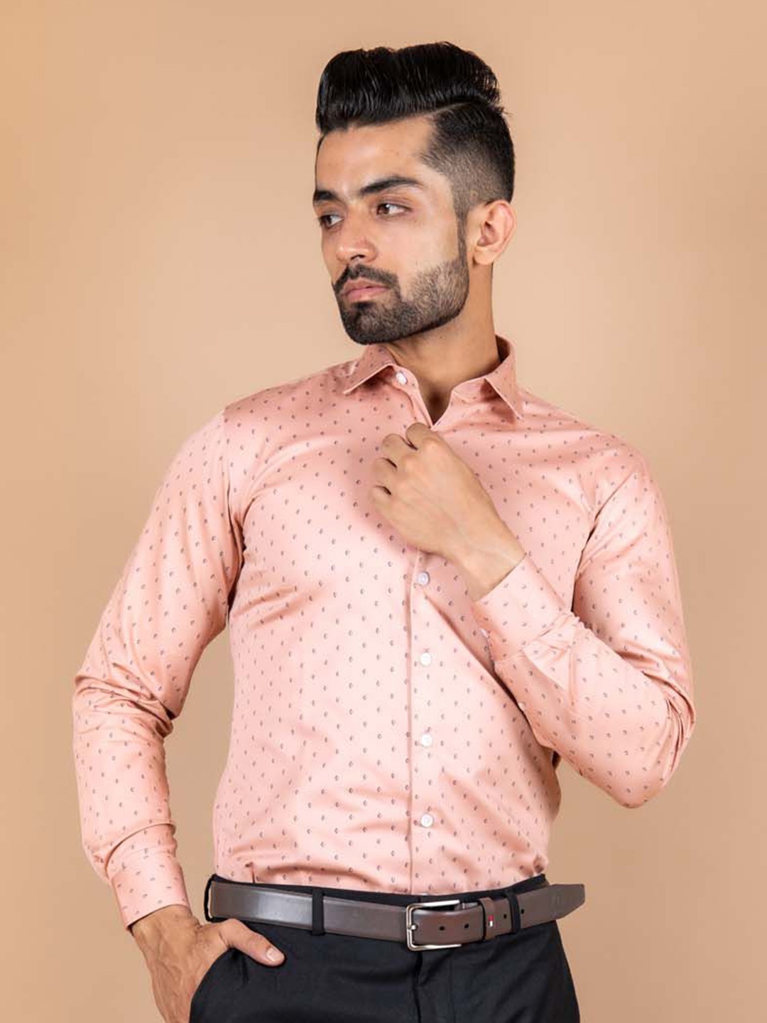 Tistabene Men Standard Spread Collar Conversational Printed Cotton Casual Shirt, Peach
Tistabene Men Standard Spread Collar Conversational Printed Cotton Casual Shirt, Peach