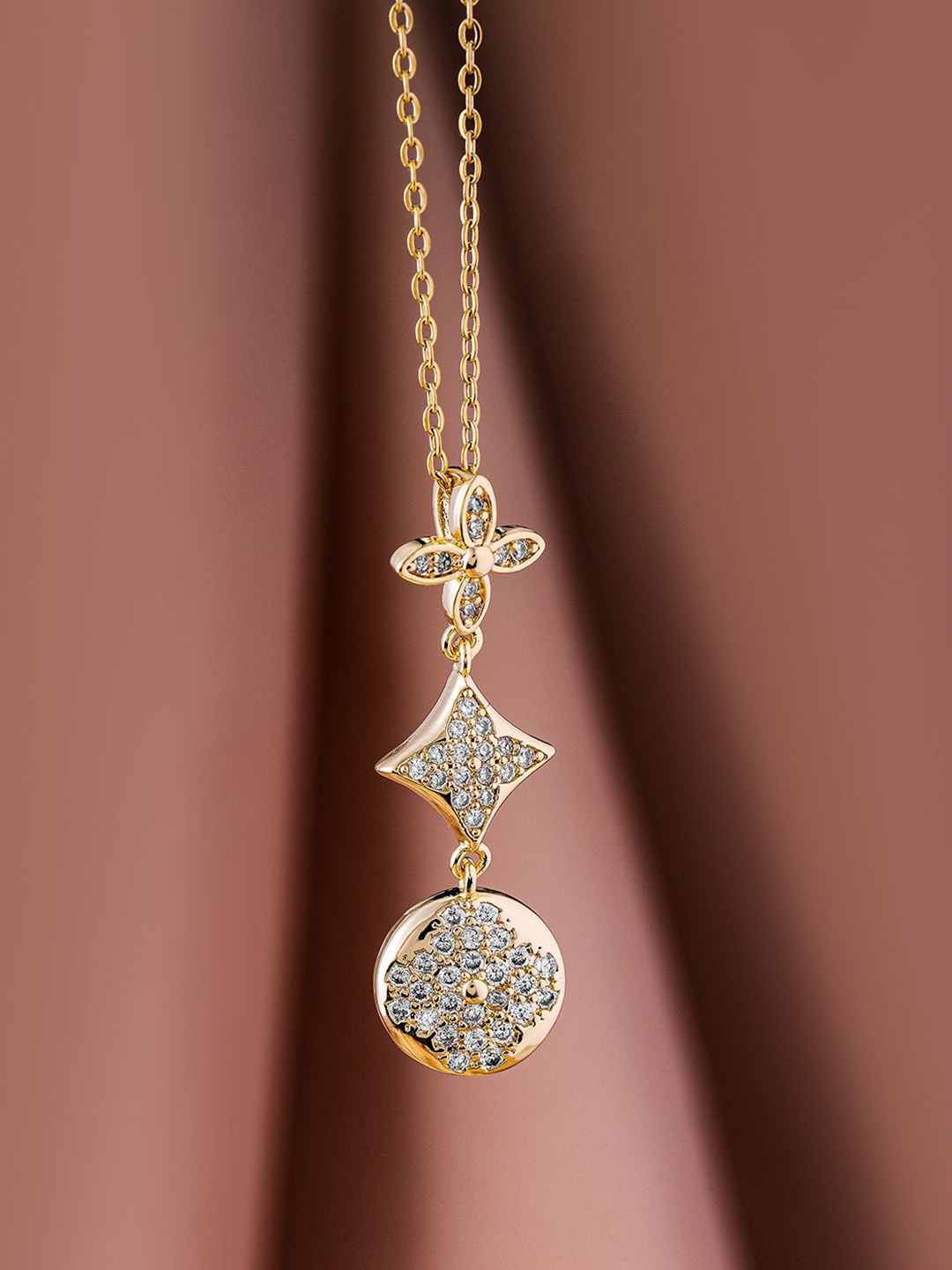 Rubans 18K Gold Plated Stainless Steel Tarnish-Free Waterproof Zirconia Demi-Fine Necklace
Rubans 18K Gold Plated Stainless Steel Tarnish-Free Waterproof Zirconia Demi-Fine Necklace