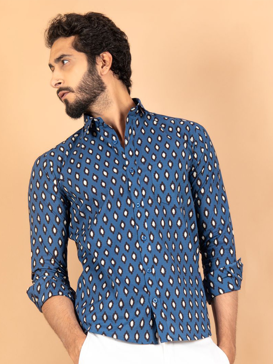 Tistabene Men Standard Spread Collar Conversational Printed Cotton Casual Shirt, Blue
Tistabene Men Standard Spread Collar Conversational Printed Cotton Casual Shirt, Blue