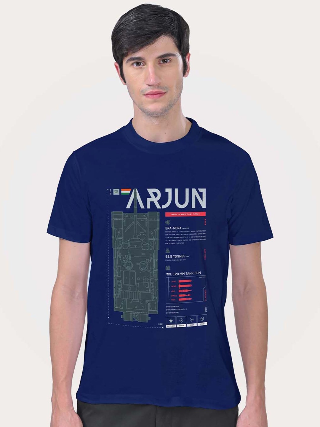 Aero Armour Unisex Typography Printed Round Neck Cotton T-Shirt, Navy blue
Aero Armour Unisex Typography Printed Round Neck Cotton T-Shirt, Navy blue