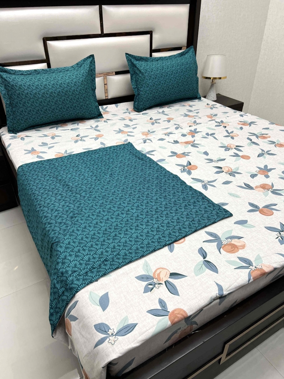 Pure Decor Cream 4 Pieces Floral Double King Bedsheet With 2 Pillow Covers & Comforter
Pure Decor Cream 4 Pieces Floral Double King Bedsheet With 2 Pillow Covers & Comforter