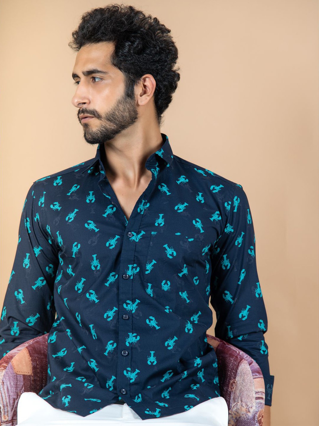 Tistabene Men Standard Spread Collar Conversational Printed Cotton Casual Shirt, Navy blue
Tistabene Men Standard Spread Collar Conversational Printed Cotton Casual Shirt, Navy blue