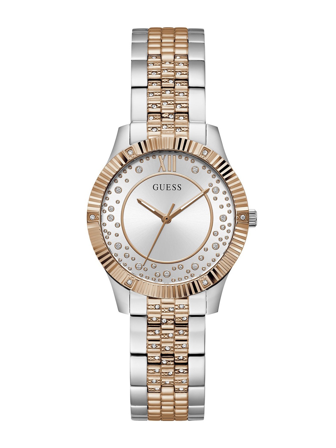 GUESS Women Mother of Pearl Dial & Stainless Steel Bracelet Style Straps Analogue Watch GW0765L2, Silver
GUESS Women Mother of Pearl Dial & Stainless Steel Bracelet Style Straps Analogue Watch GW0765L2, Silver