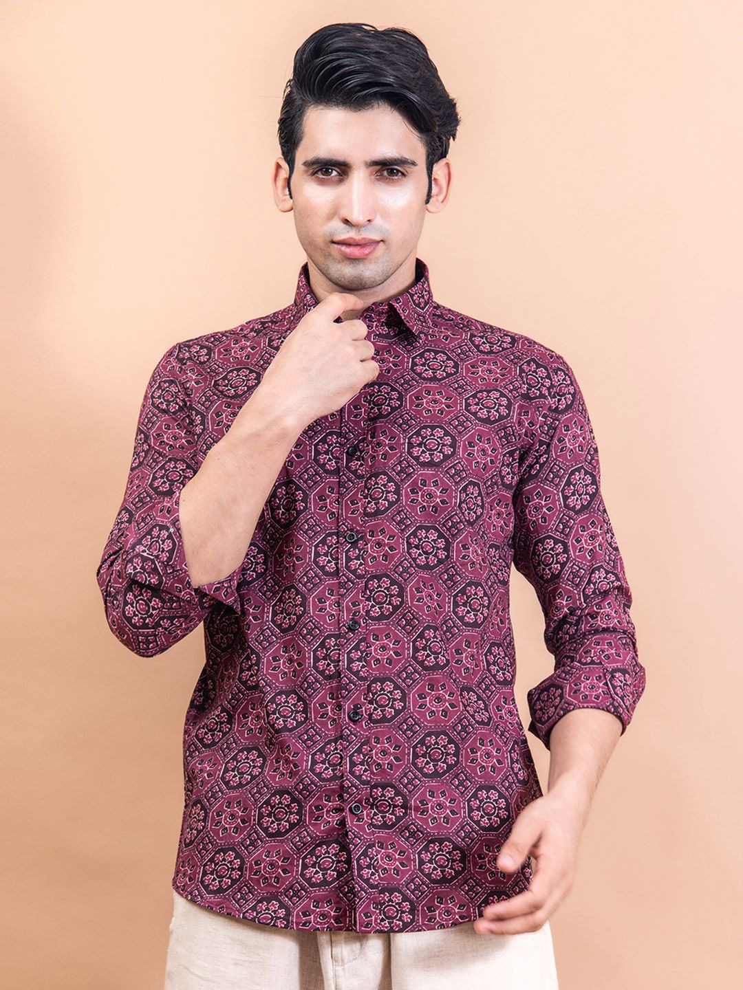 Tistabene Men Standard Spread Collar Conversational Printed Cotton Casual Shirt, Purple
Tistabene Men Standard Spread Collar Conversational Printed Cotton Casual Shirt, Purple