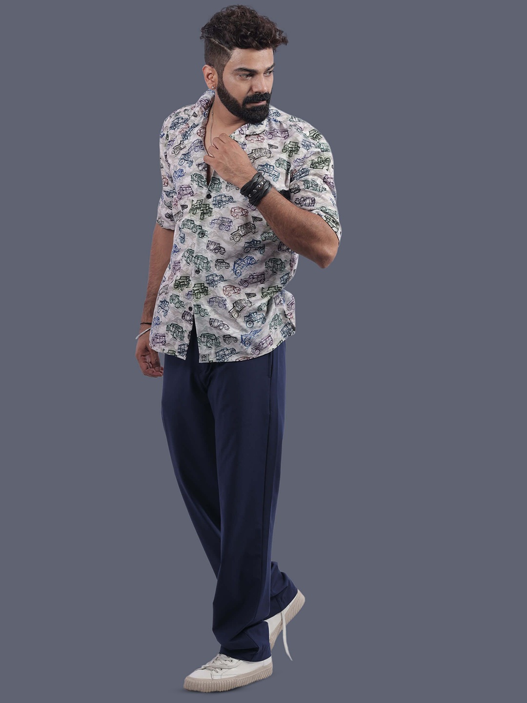 STITCH MONKEY Men Comfort Spread Collar Conversational Printed Oversized Casual Shirt, Grey
STITCH MONKEY Men Comfort Spread Collar Conversational Printed Oversized Casual Shirt, Grey