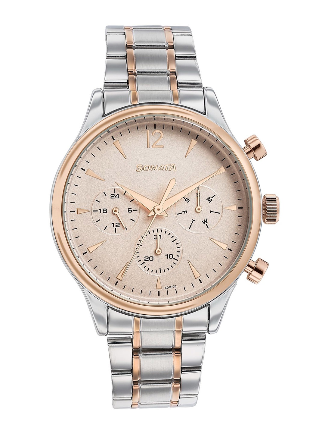 Sonata Men Embellished Dial & Stainless Steel Bracelet Style Straps Analogue Watch 77146KM01, Silver
Sonata Men Embellished Dial & Stainless Steel Bracelet Style Straps Analogue Watch 77146KM01, Silver