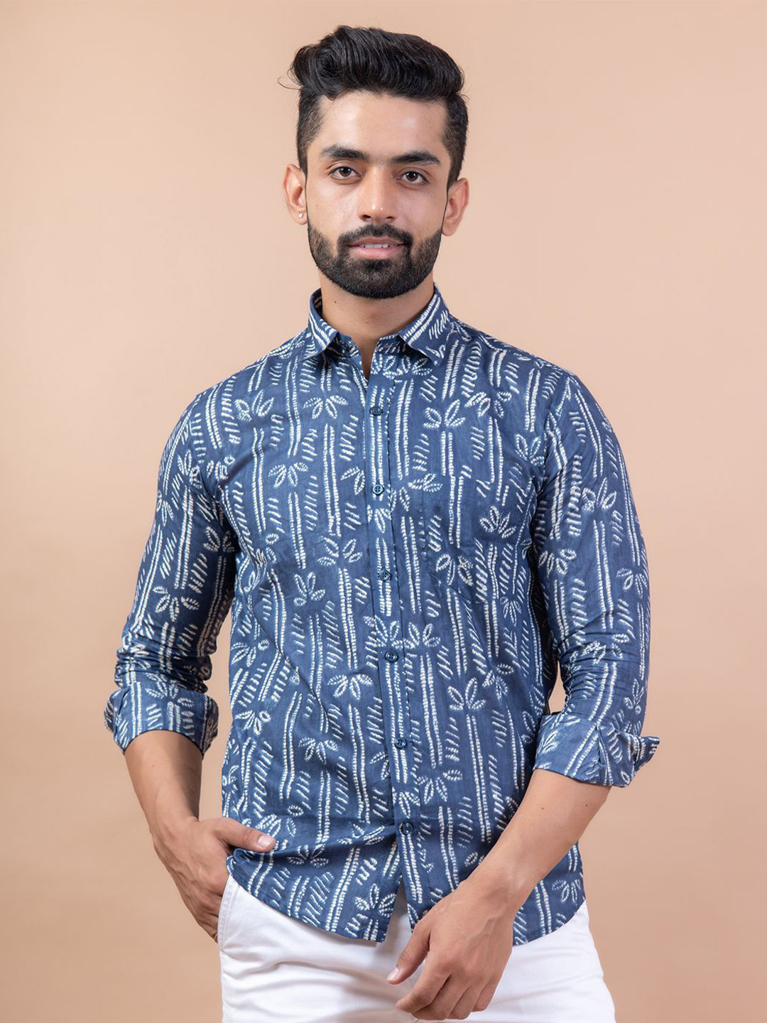 Tistabene Men Standard Spread Collar Abstract Printed Cotton Casual Shirt, Blue
Tistabene Men Standard Spread Collar Abstract Printed Cotton Casual Shirt, Blue