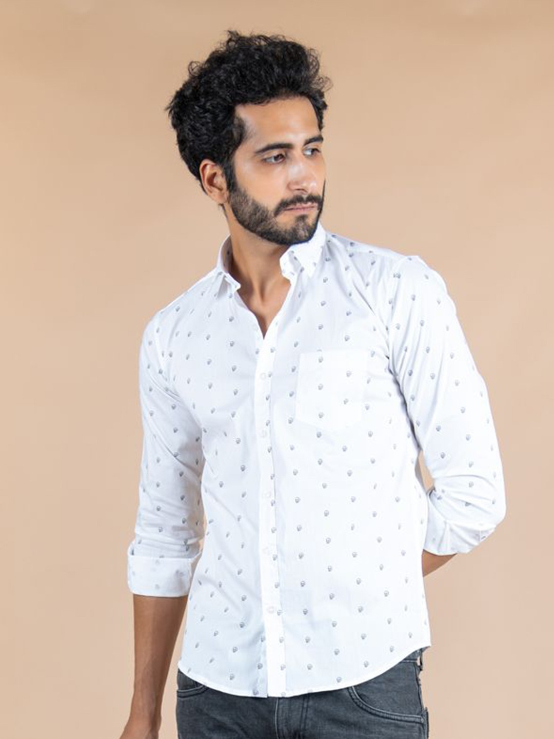 Tistabene Men Standard Spread Collar Conversational Printed Cotton Casual Shirt, White
Tistabene Men Standard Spread Collar Conversational Printed Cotton Casual Shirt, White