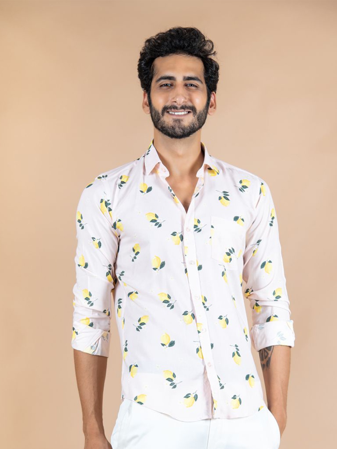 Tistabene Men Standard Spread Collar Conversational Printed Cotton Casual Shirt, Peach
Tistabene Men Standard Spread Collar Conversational Printed Cotton Casual Shirt, Peach