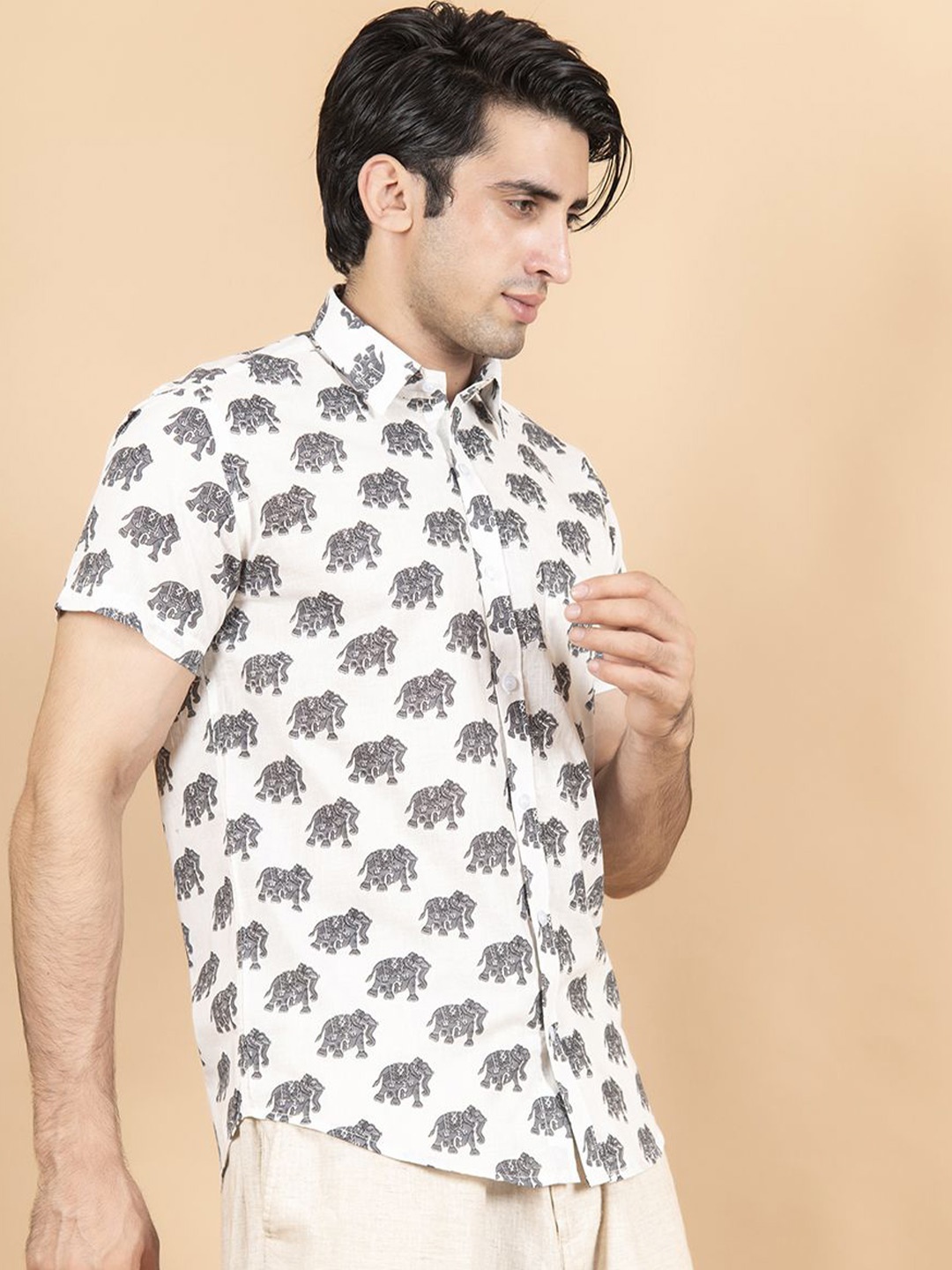 Tistabene Men Standard Spread Collar Conversational Printed Cotton Casual Shirt, White
Tistabene Men Standard Spread Collar Conversational Printed Cotton Casual Shirt, White