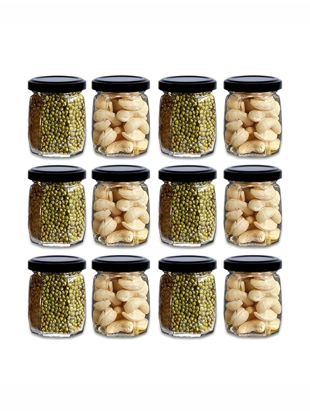 CROCO JAR Transparent 12 Pcs Piramal Hexagonal Shape Storage Glass Containers 250ml each
CROCO JAR Transparent 12 Pcs Piramal Hexagonal Shape Storage Glass Containers 250ml each