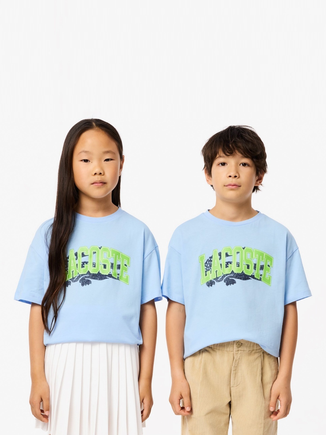 Lacoste Unisex Kids Typography Printed Round Neck Cotton Relaxed Fit T-Shirt, Blue
Lacoste Unisex Kids Typography Printed Round Neck Cotton Relaxed Fit T-Shirt, Blue