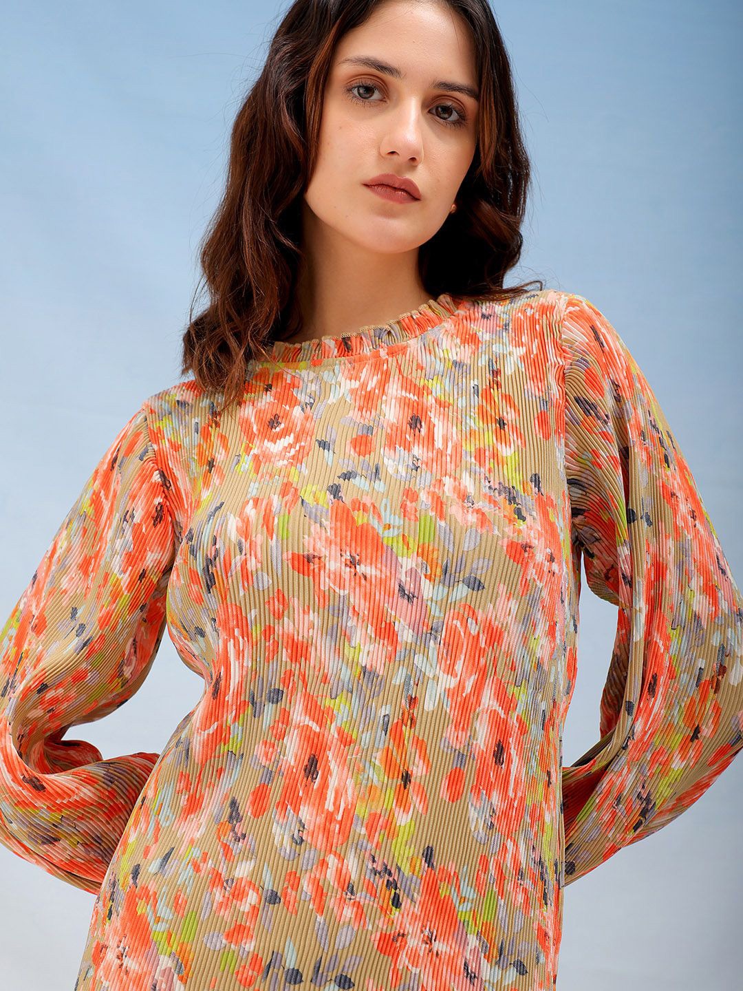 Freehand by The Indian Garage Co Floral Print Puff Sleeve A-Line Dress, Green
Freehand by The Indian Garage Co Floral Print Puff Sleeve A-Line Dress, Green