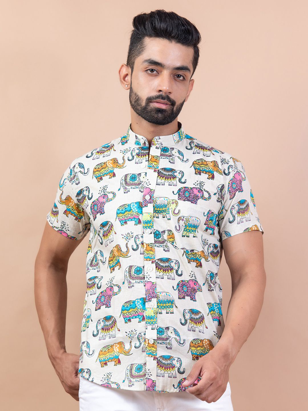 Tistabene Men Standard Spread Collar Conversational Printed Cotton Casual Shirt, White
Tistabene Men Standard Spread Collar Conversational Printed Cotton Casual Shirt, White