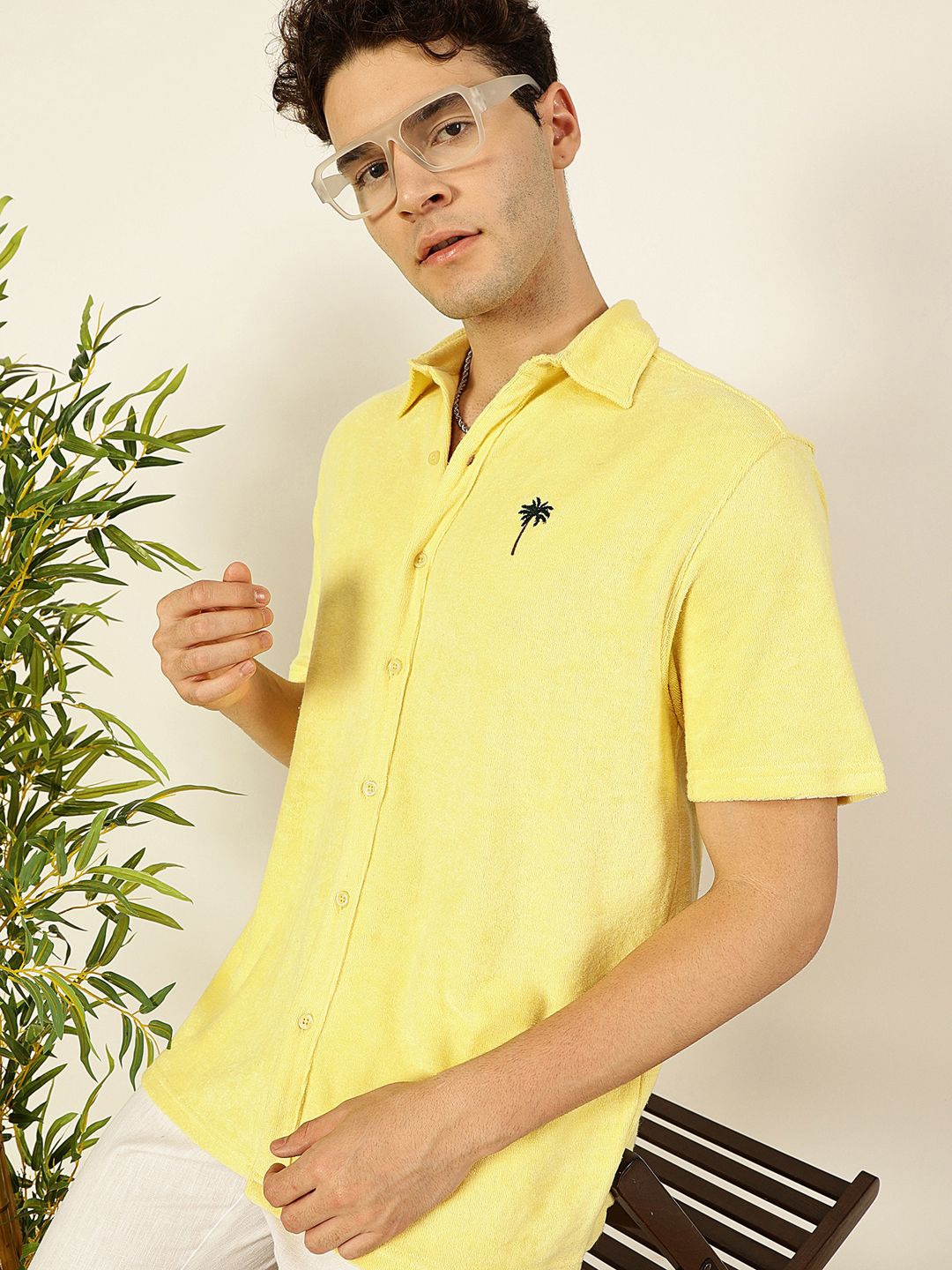 Thomas Scott Men Premium Spread Collar Solid Cotton Relaxed Fit Casual Shirt, Yellow
Thomas Scott Men Premium Spread Collar Solid Cotton Relaxed Fit Casual Shirt, Yellow