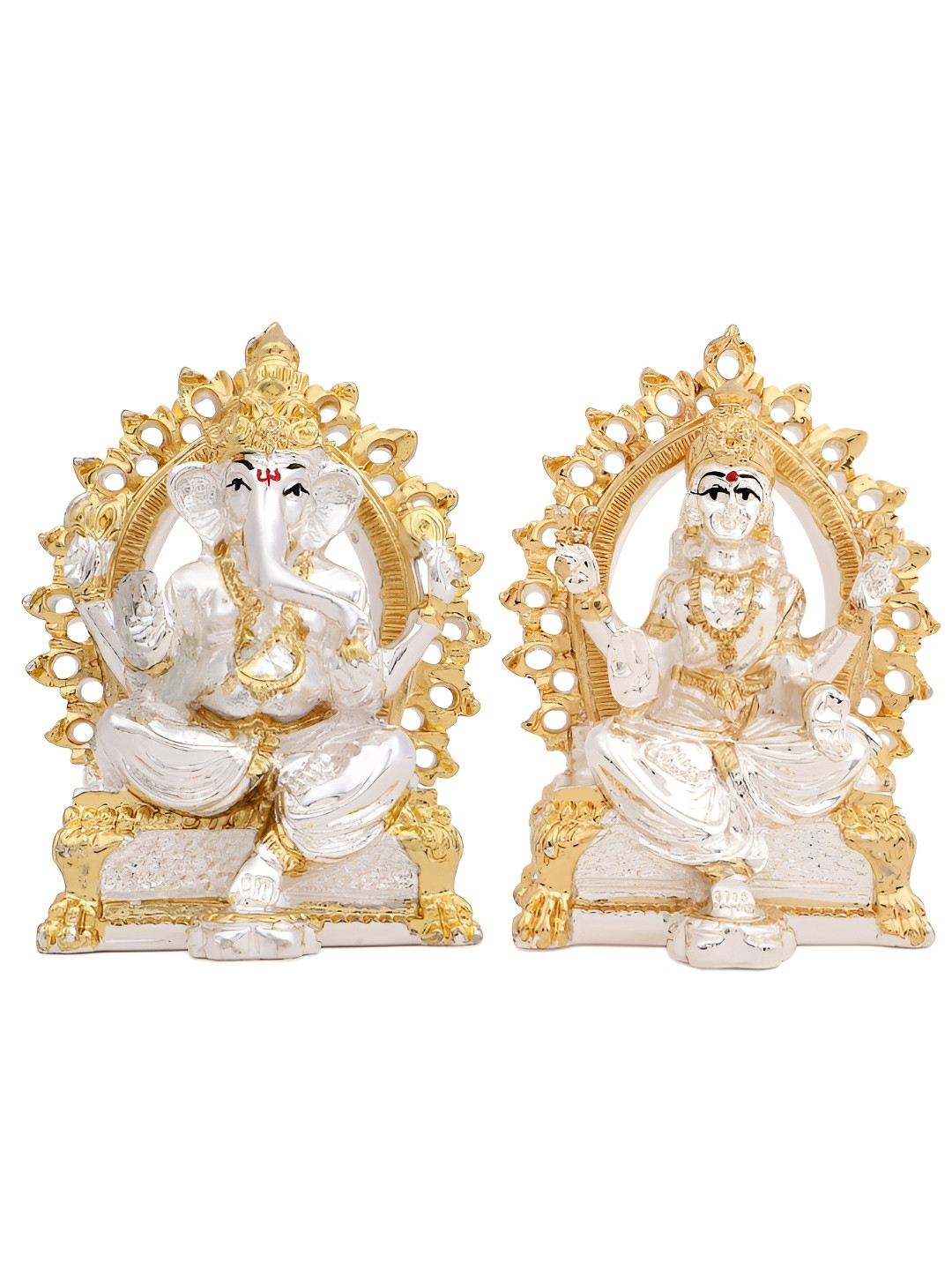 INTERNATIONAL GIFT Gold-Toned & White Religious Idol Showpiece 
INTERNATIONAL GIFT Gold-Toned & White Religious Idol Showpiece