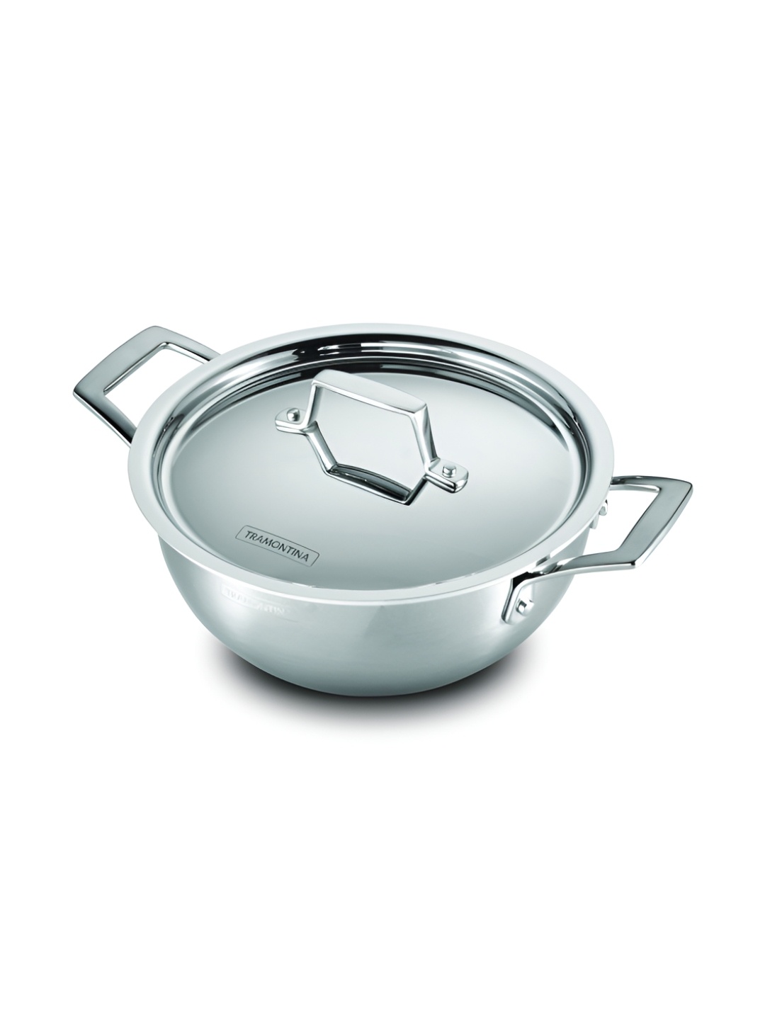 Tramontina Aeion Non toxic Triply Stainless Steel Deep Kadai with Lid 20cm/2.30 L, Silver
Tramontina Aeion Non toxic Triply Stainless Steel Deep Kadai with Lid 20cm/2.30 L, Silver