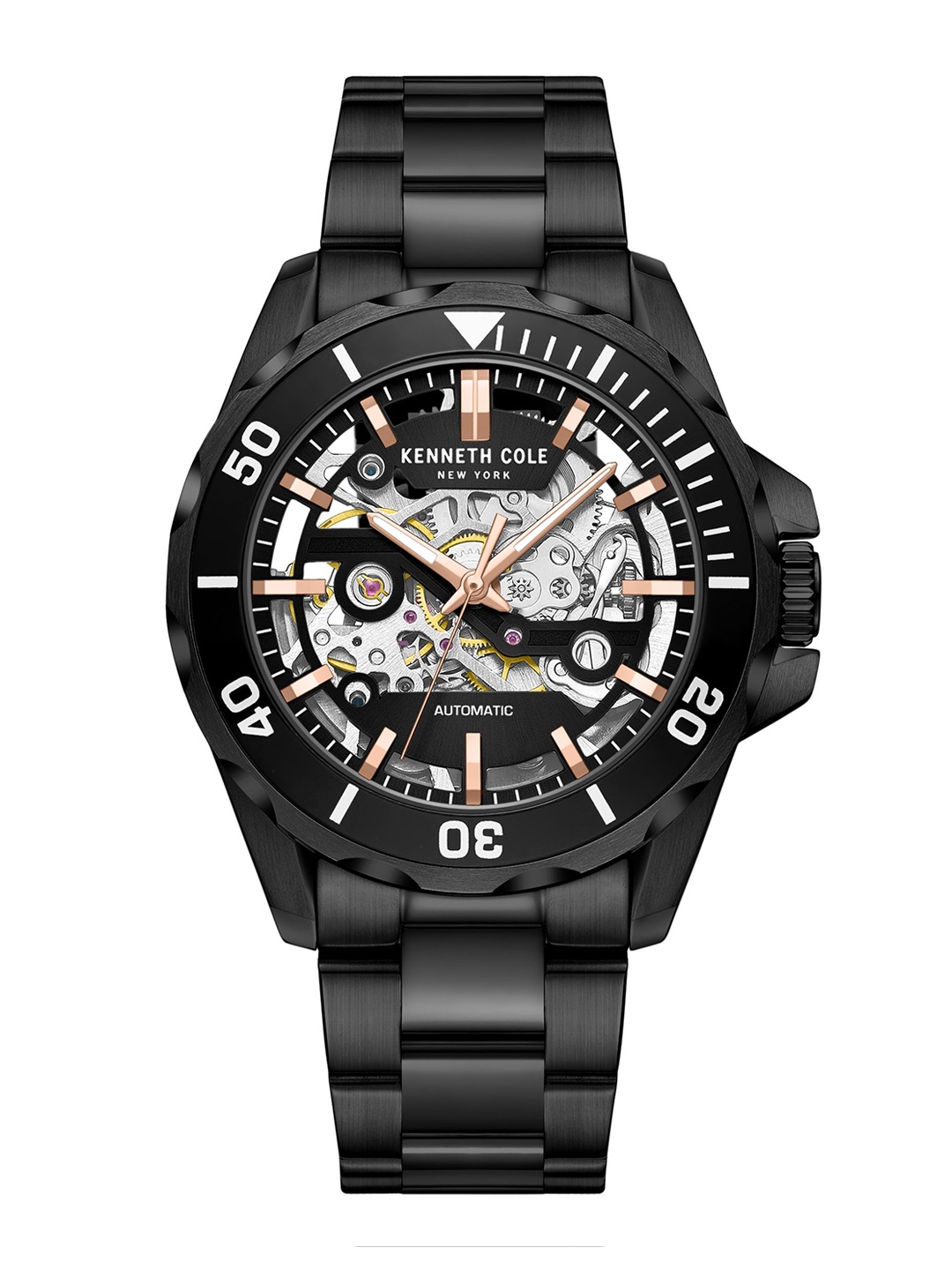Kenneth Cole Men Dial & Stainless Steel Bracelet Style Straps Analogue Automatic Watch KCWGY0046002MN, Black
Kenneth Cole Men Dial & Stainless Steel Bracelet Style Straps Analogue Automatic Watch KCWGY0046002MN, Black