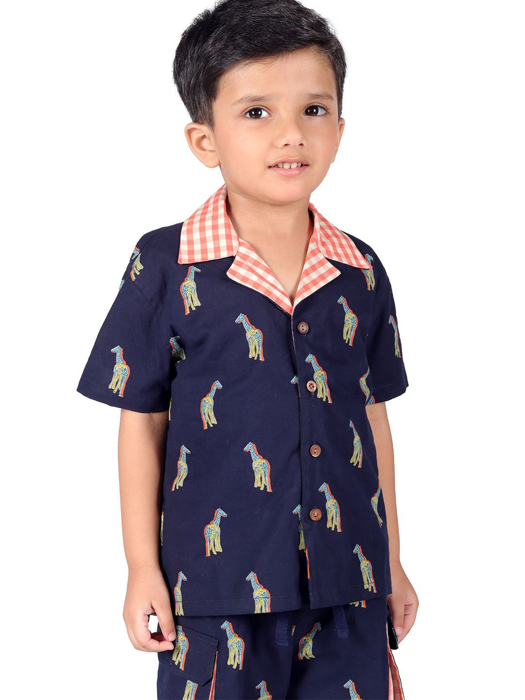 Little Llama Boys Printed Short Sleeves Shirt Collar Pure Cotton Shirt With Shorts, Navy blue
Little Llama Boys Printed Short Sleeves Shirt Collar Pure Cotton Shirt With Shorts, Navy blue