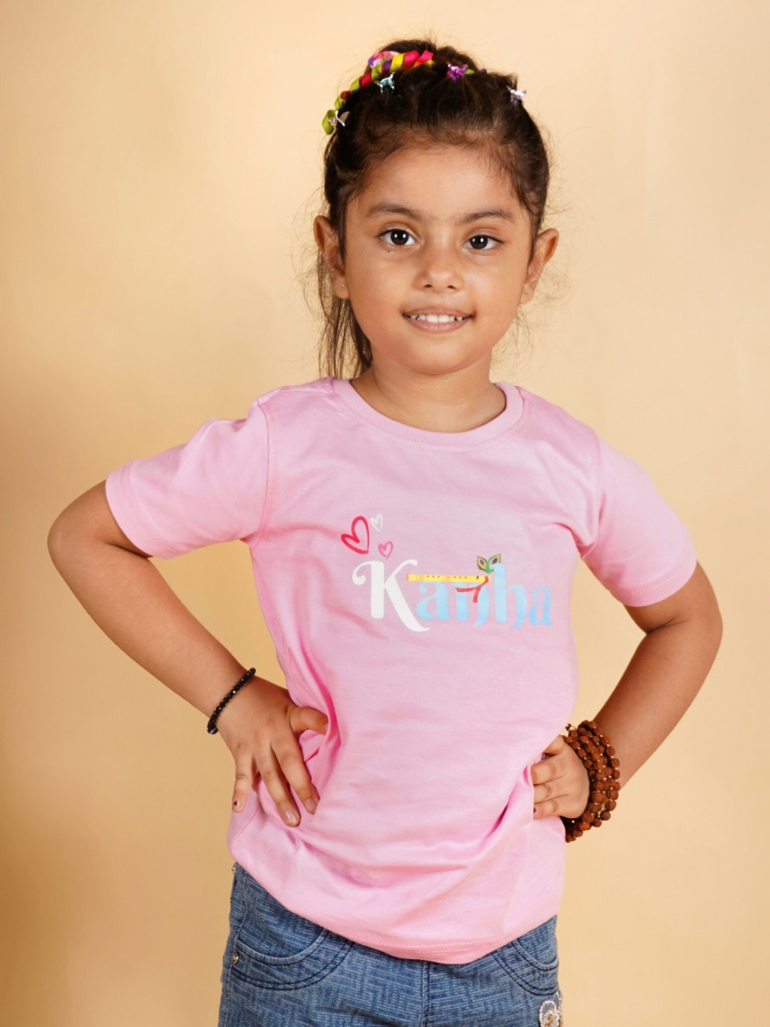 PRABHUBHAKTI Unisex Kids Bio Finish Typography Printed Round Neck Cotton T-Shirt, Pink
PRABHUBHAKTI Unisex Kids Bio Finish Typography Printed Round Neck Cotton T-Shirt, Pink