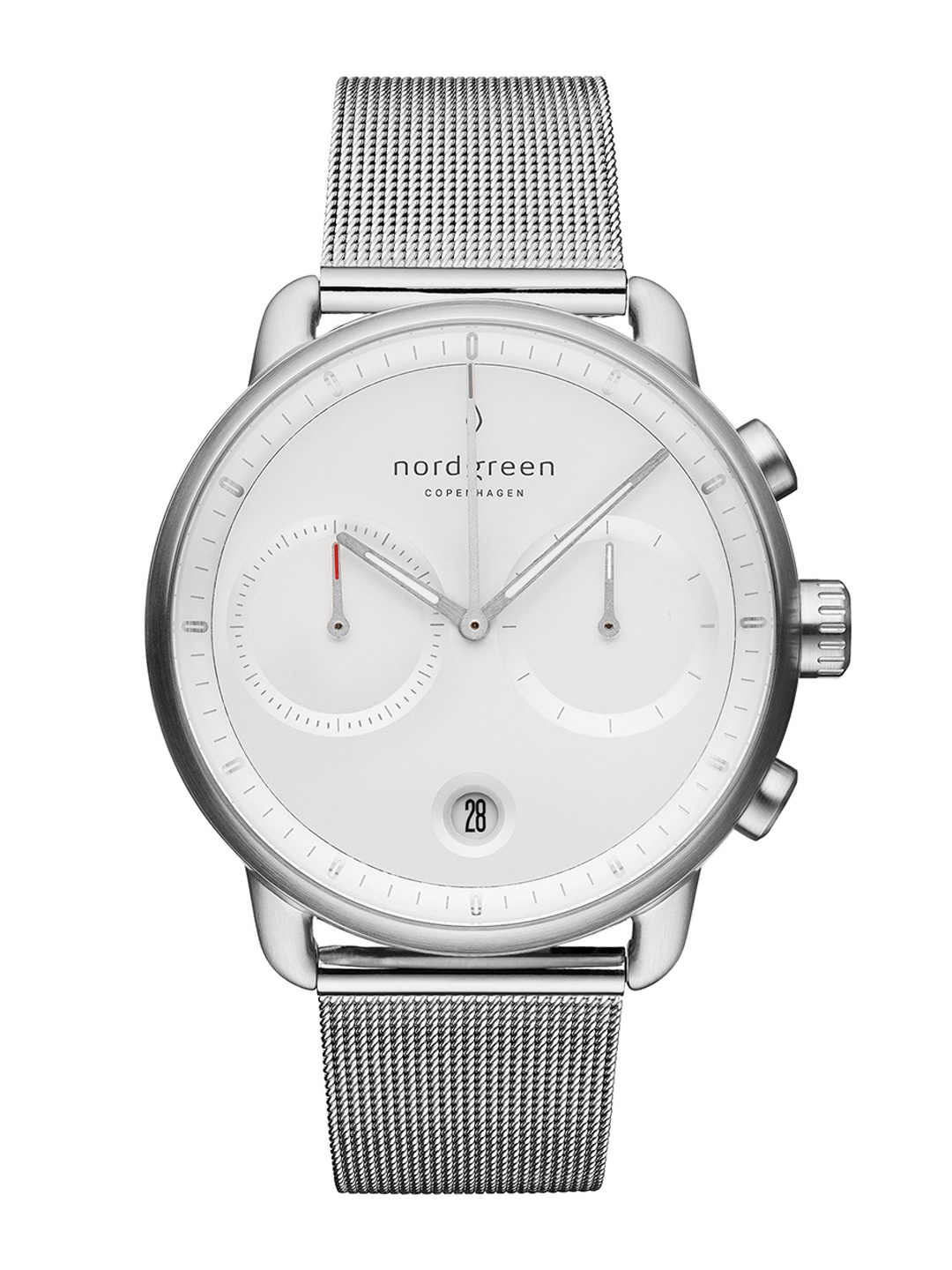 Nordgreen Men Dial & Stainless Steel Wrap Around Straps Analogue Chronograph Watch 5714205000774, Silver
Nordgreen Men Dial & Stainless Steel Wrap Around Straps Analogue Chronograph Watch 5714205000774, Silver