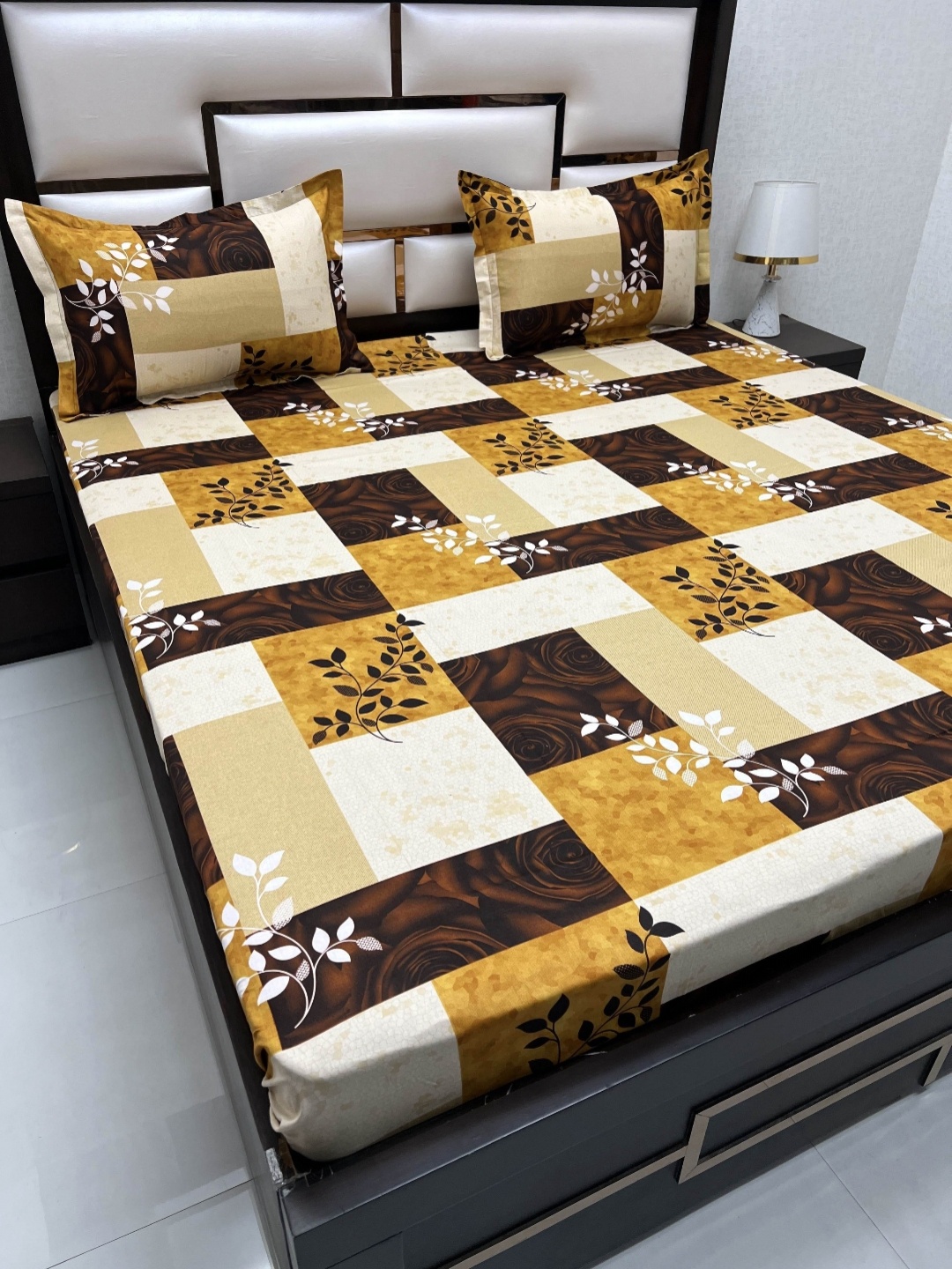 Pure Decor Cotton Queen Size Double Bed Bedsheet With 2 Pillow Covers 2.28m X 2.54m, Brown
Pure Decor Cotton Queen Size Double Bed Bedsheet With 2 Pillow Covers 2.28m X 2.54m, Brown