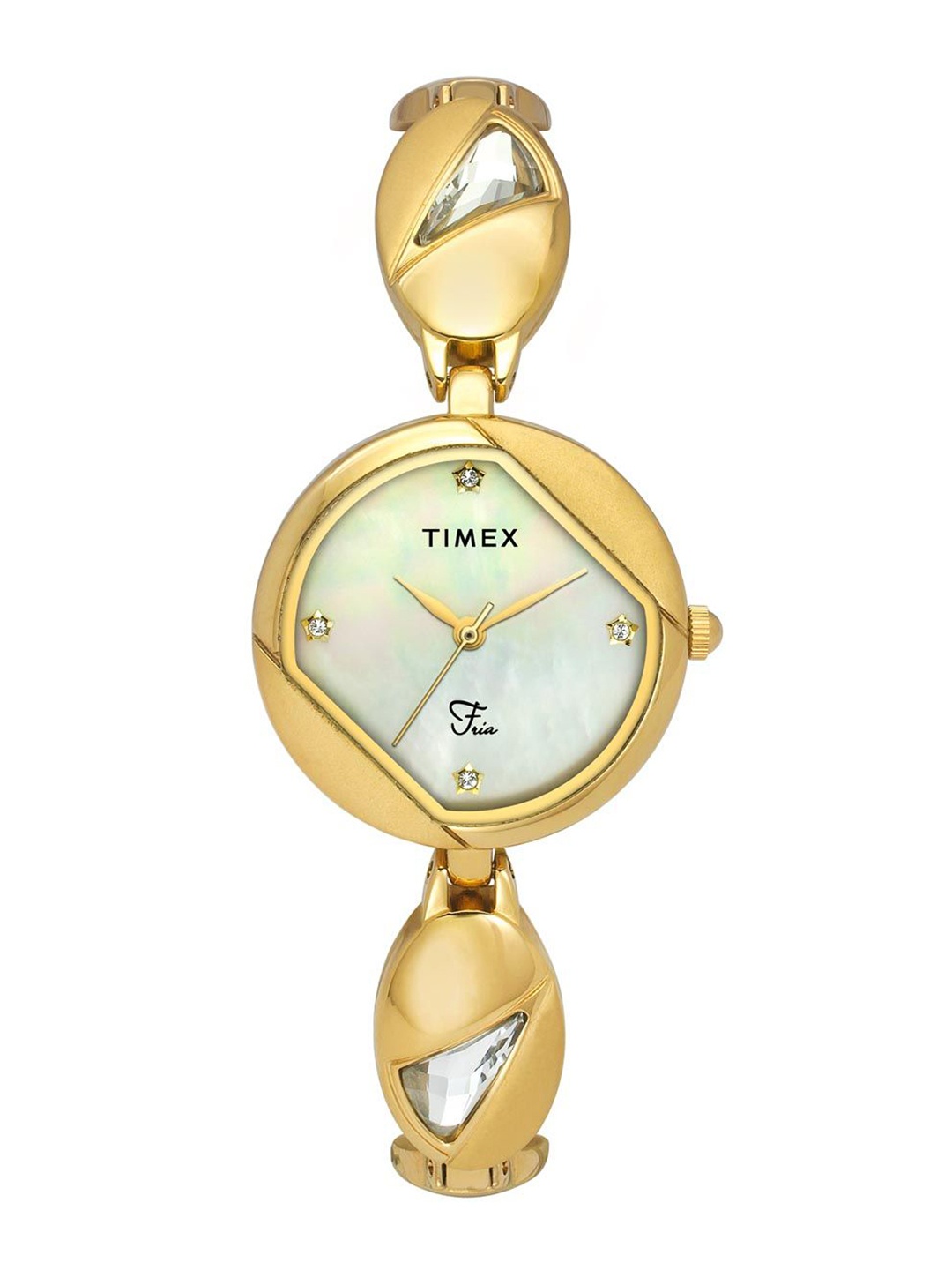 Timex Women Brass Mother of Pearl Dial & Straps Analogue Watch TWEL16305, White
Timex Women Brass Mother of Pearl Dial & Straps Analogue Watch TWEL16305, White