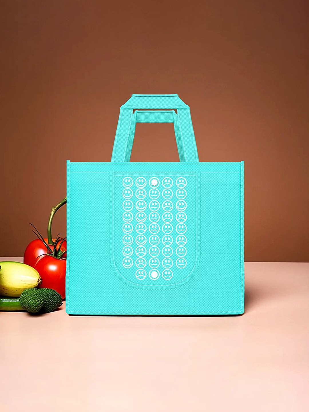 Kuber Industries Set of 48 Smiley Printed Lightweight Foldable & Reusable Shopping Bags, Blue
Kuber Industries Set of 48 Smiley Printed Lightweight Foldable & Reusable Shopping Bags, Blue