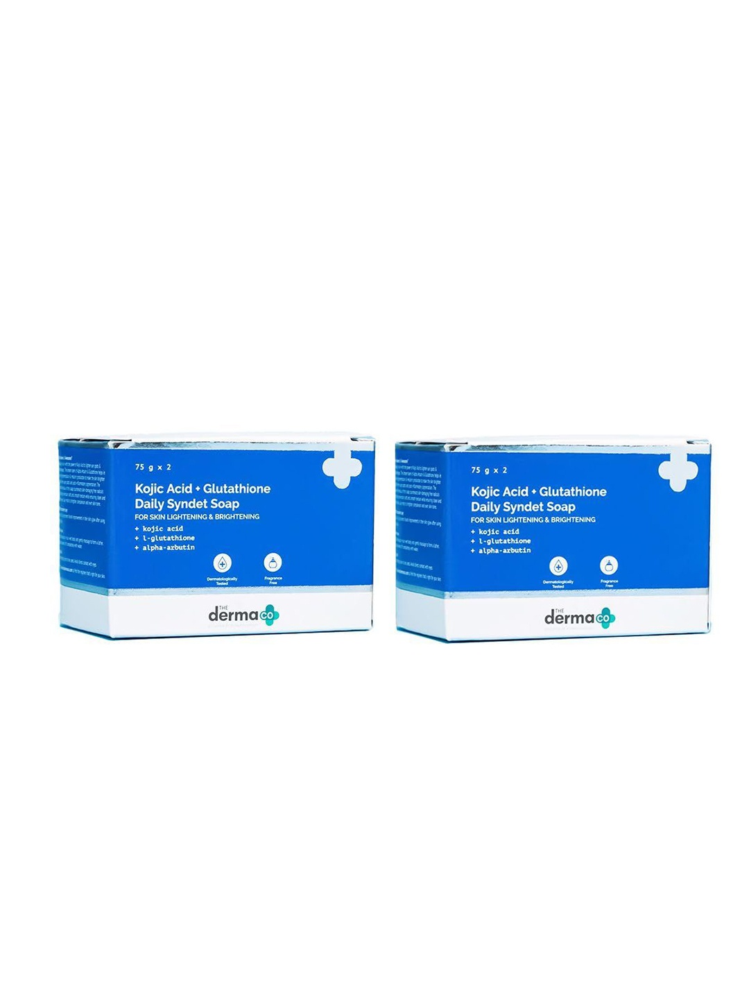 The Derma co. Set of 2 Kojic Acid & Glutathione Daily Syndet Soap - 75 g Each, White
The Derma co. Set of 2 Kojic Acid & Glutathione Daily Syndet Soap - 75 g Each, White