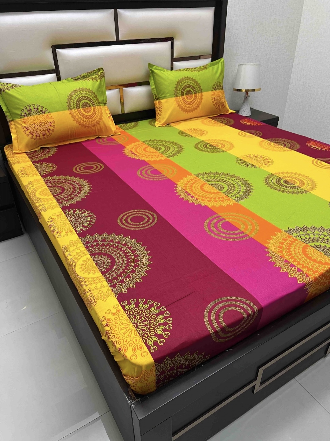 Pure Decor Passion Fur Purple & Green Printed 300TC Cotton Queen Bedsheet & 2 Pillow Cover
Pure Decor Passion Fur Purple & Green Printed 300TC Cotton Queen Bedsheet & 2 Pillow Cover