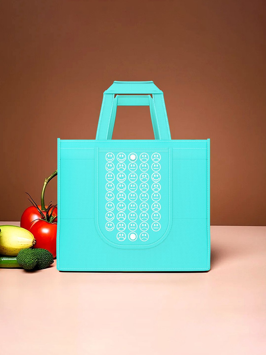 Kuber Industries Set of 96 Smiley Printed Lightweight Foldable & Reusable Shopping Bags, Blue
Kuber Industries Set of 96 Smiley Printed Lightweight Foldable & Reusable Shopping Bags, Blue