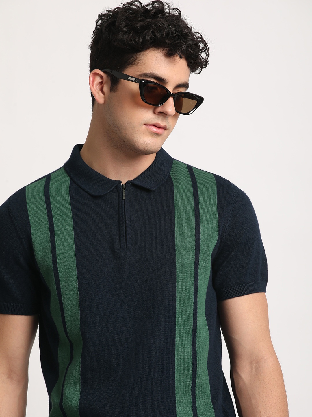 THE BEAR HOUSE Men Striped Regular Fit Cotton Polo Collar T-Shirt, Blue
THE BEAR HOUSE Men Striped Regular Fit Cotton Polo Collar T-Shirt, Blue