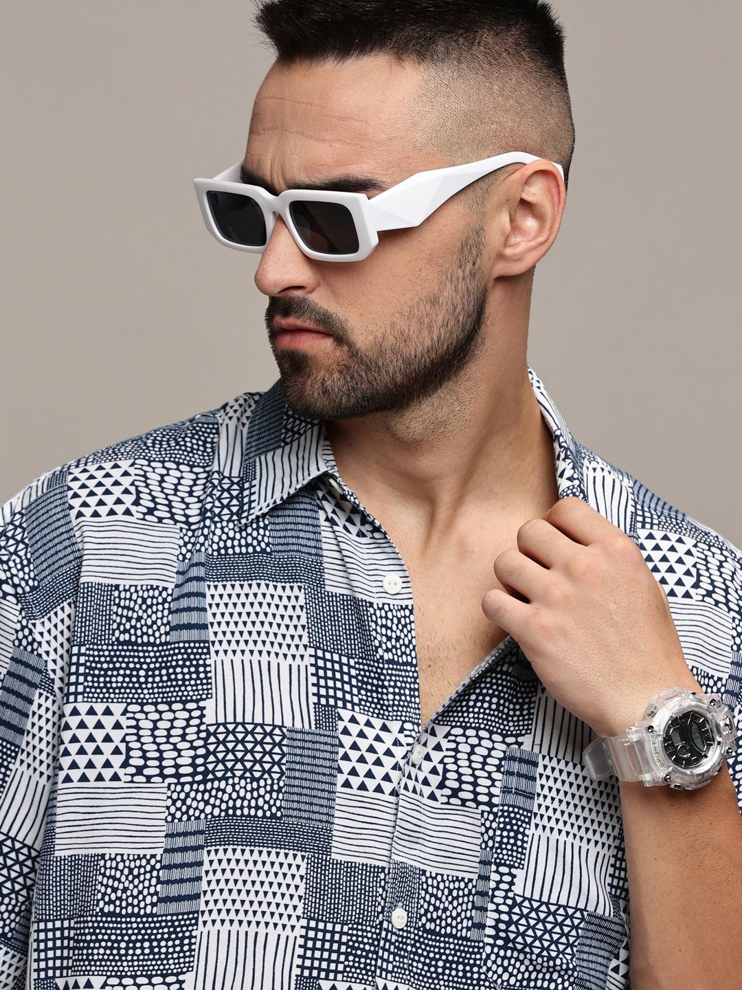 The Roadster Lifestyle Co. Men Premium Cutaway Collar Abstract Printed Cotton Casual Shirt, Grey
The Roadster Lifestyle Co. Men Premium Cutaway Collar Abstract Printed Cotton Casual Shirt, Grey