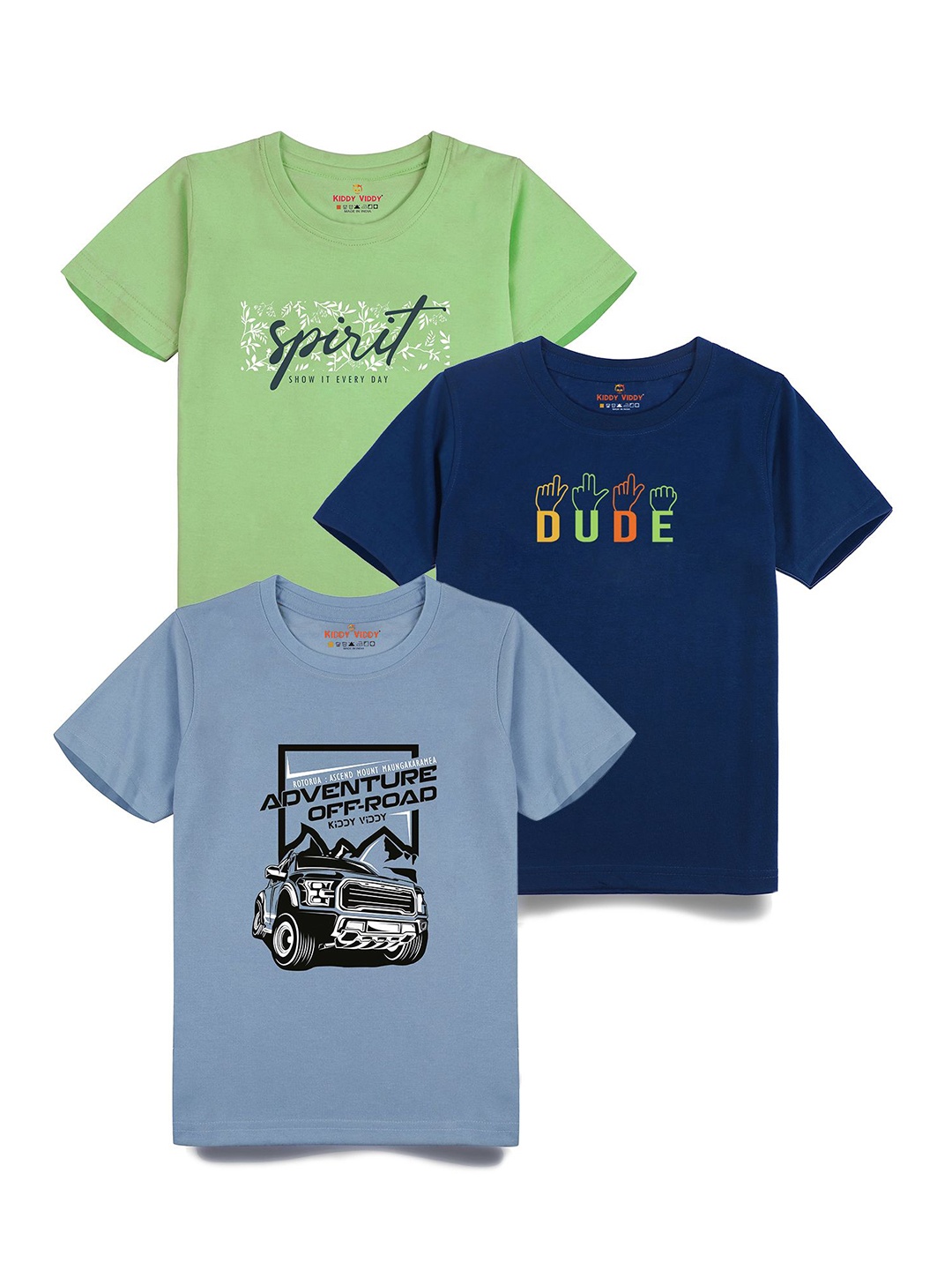 AUSK Boys Pack Of 3 Graphic Printed Round Neck Cotton T-Shirts, Turquoise blue
AUSK Boys Pack Of 3 Graphic Printed Round Neck Cotton T-Shirts, Turquoise blue